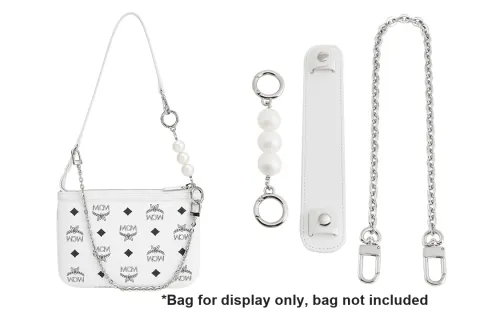 Luxury Care Artisan Workshop Metal Bag Shoulder Strap Women's Silver/Gold Tone/Black
