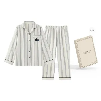 O'MESIK Pajama Set Men's Gift Box Set Ivory