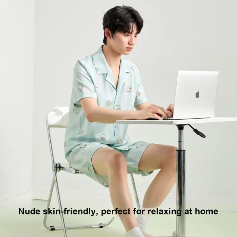YOUKESHU Men Pajama Sets-21