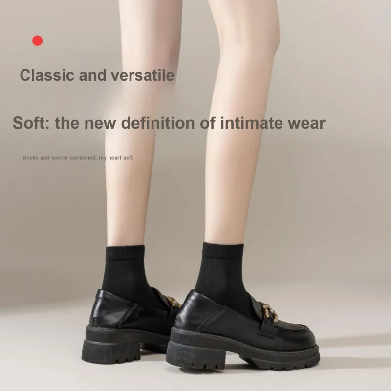 PIERRE CARDIN Mid Calf Socks Women's 6 Pack Black-1