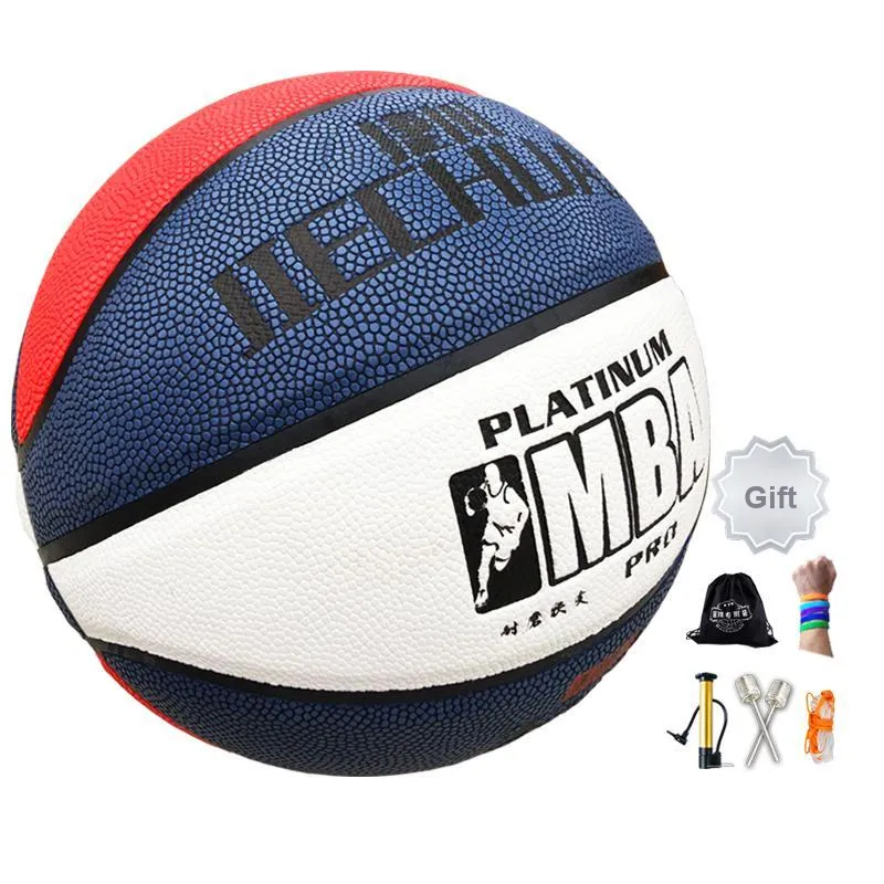 Melway PU Basketball Red White Blue Size 7 Training-3