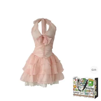 BVODE Sleeveless Dresses Women's Pink Shopping Bag