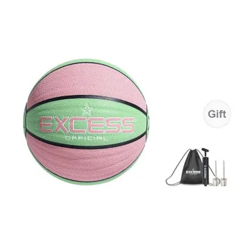 EXCESS PU Basketball Pink Green Size 5 Training Kids'