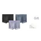 Cool Thin Ice Silk 3 Pack Gift Box Set (Black-Medium Gray-Gray Purple)