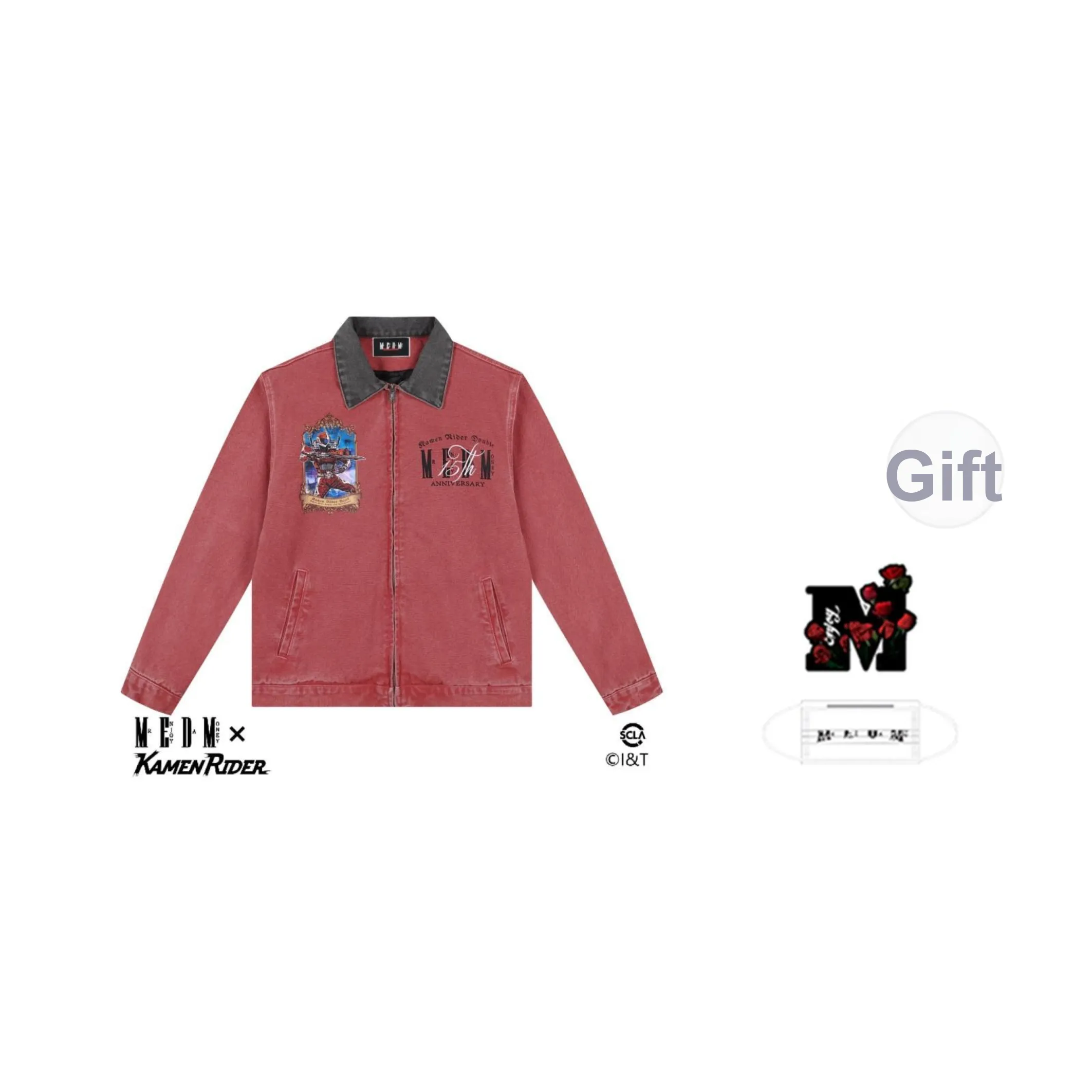 MR.ENJOYDA MONEY MEDMx Kamen Rider Collaboration Collection Jackets Unisex Red