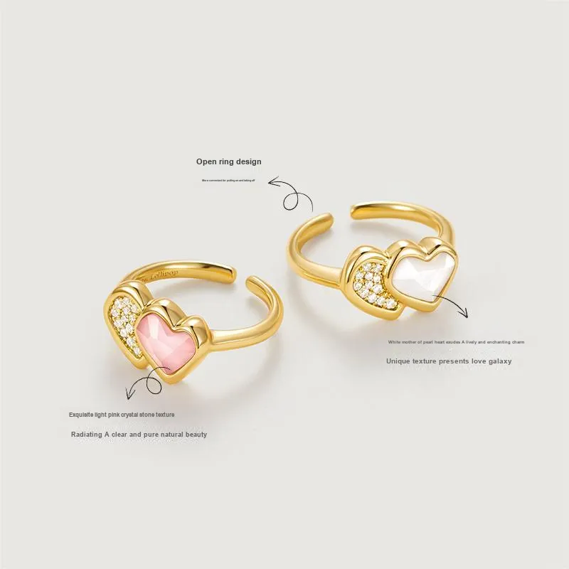 Amber Lollipop AMOUR Collection Shell Rings Women's-1