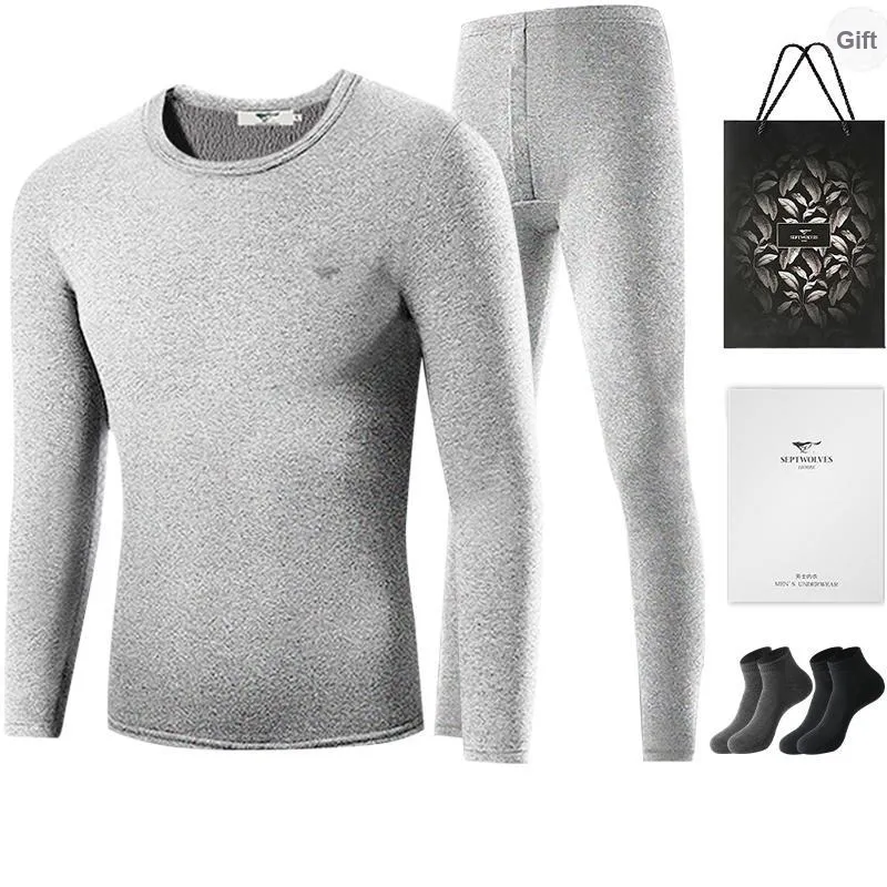 SEPTWOLVES Thermal Set Men's Gift Box Set+Shopping Bag-6