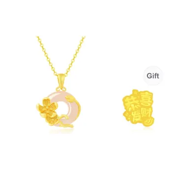 Lao Feng Xiang Chalcedony Necklaces Women's