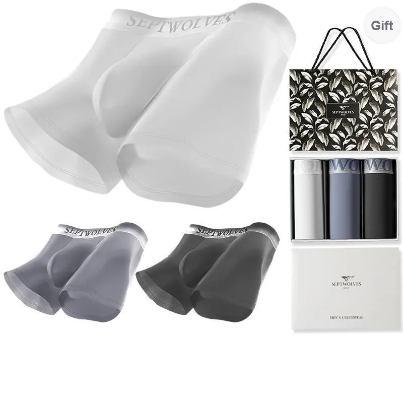 SEPTWOLVES Underpants Men's 3 Pack Gift Box Set+Shopping Bag-0