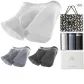 3 Pack Box Included (Ink Black+Smoke Gray+Carbon Gray) Ice Silk Ultra-Thin/7A Antibacterial/Shopping Bag Included