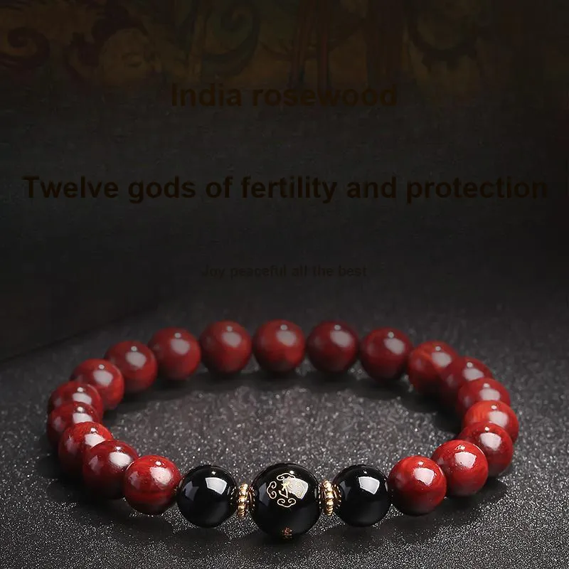 MUSHENGYUAN Rosewood Bracelets Unisex-9