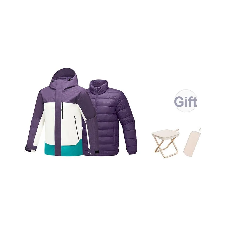 Skechers Термический Устойчивый к истиранию Дышащий Водонепроницаемый Водоотталкивающий Ветрозащитный Ветровка Унисекс