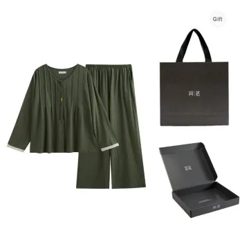 Same Language Pajama Gift Boxes Men's Pine Green