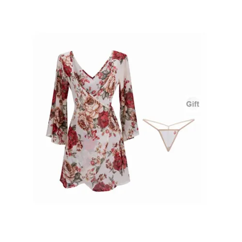 TLXT Красный Женские Ночные сорочки