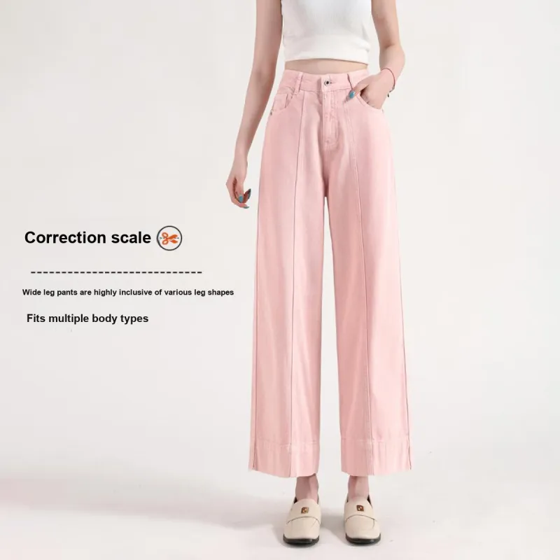 FAWENXIANGZI Jeans Women's Pink-2