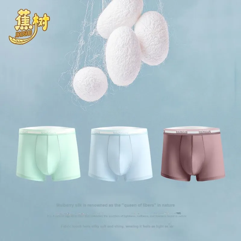 Jiaoshu Underpants Men's 3 Pack Mixed Color-6