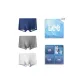 Dark Blue+Gray+White Gray (Box 3 Pack)