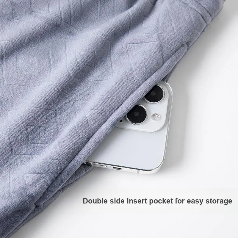 Shuya Pajama Set Men's Gray Purple-4