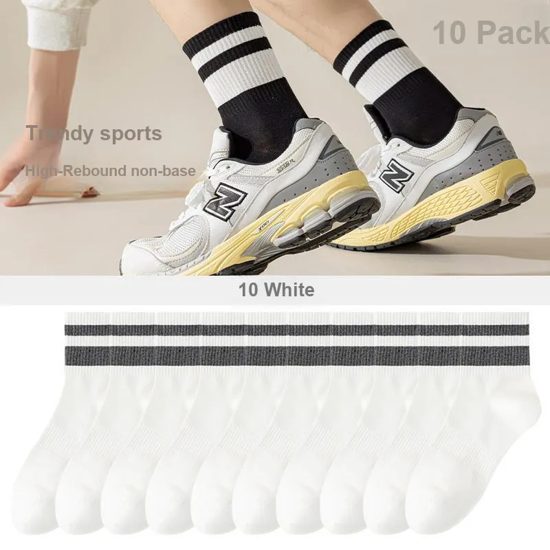 Lan Miao Mid Calf Socks Men's 10 Pack-13