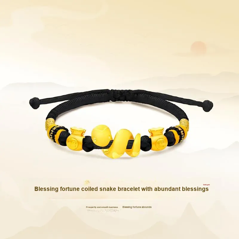 Lao Feng Xiang Gold Bracelet Unisex-1