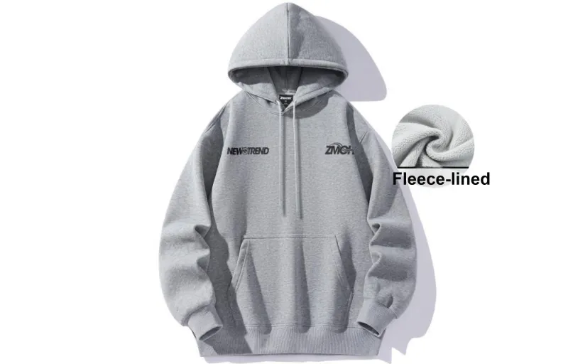 ZMOH Fleece Lined Hoodie Unisex Couple's-20