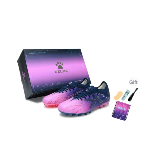 KELME Shadow 2,0 MG MULTI Ground Дышащие футбольные бутсы Унисекс Темно-синий Неоново-розовый