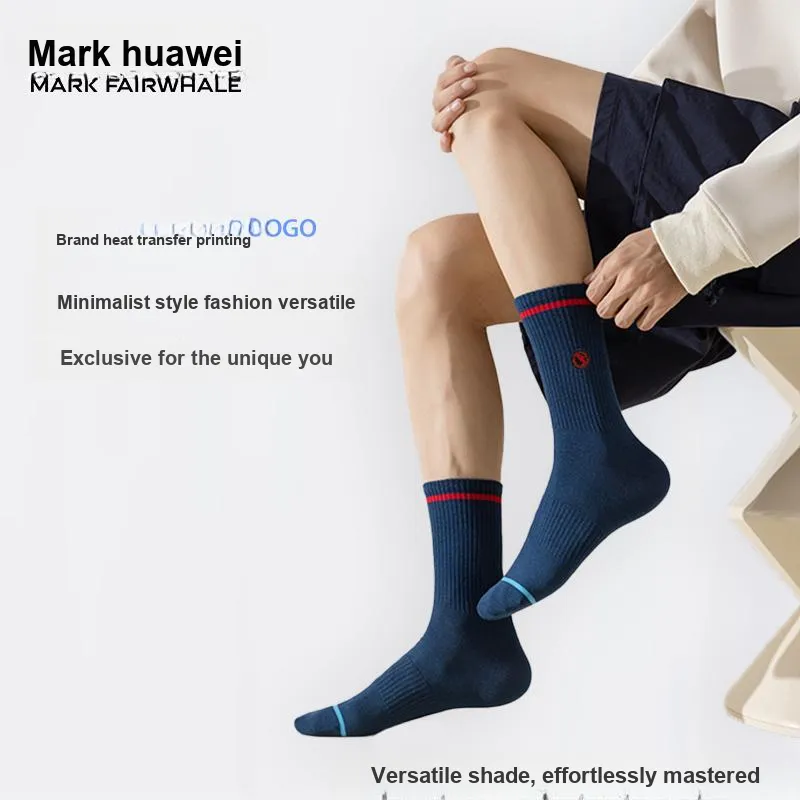FAIRWHALE Knee High Socks Unisex 5 Pack-2