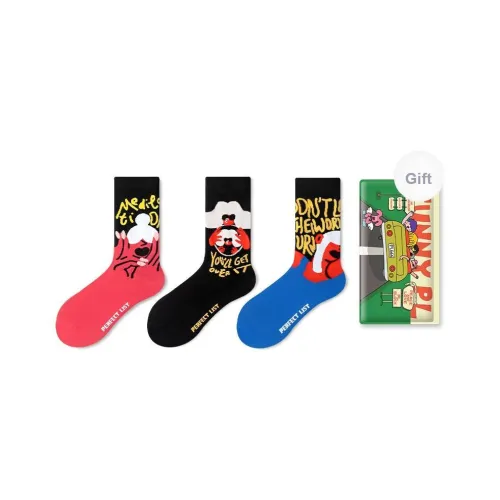 PL Носки Crew Унисекс Сумка для покупок 3 упаковки Смешанные цвета