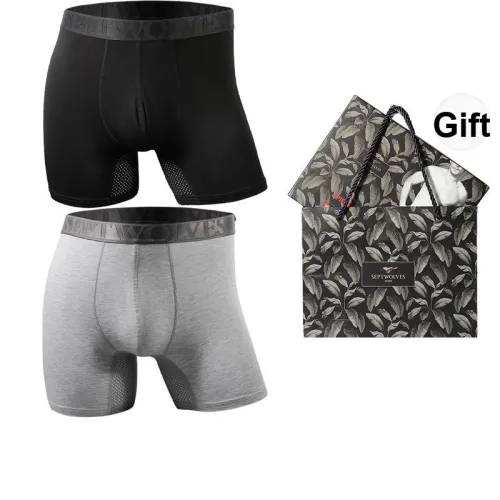SEPTWOLVES Боксеры Мужские 2 Пачки Подарочный Набор + Сумка для покупок