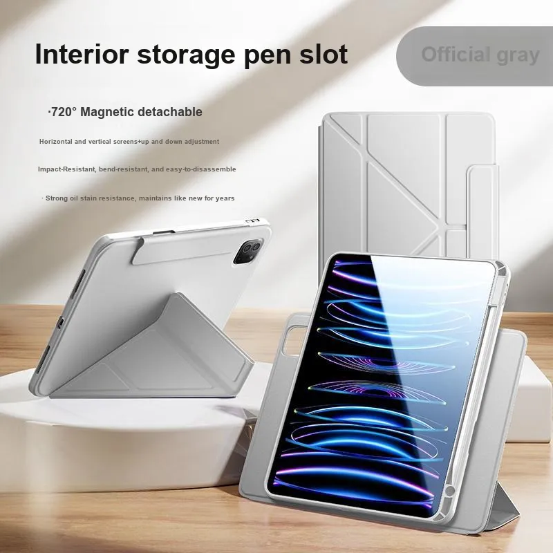Lisen 360 Degree Rotation Compatible With IPad Air 5 Magnetic Tablet Protective Case With Pen Slot-45