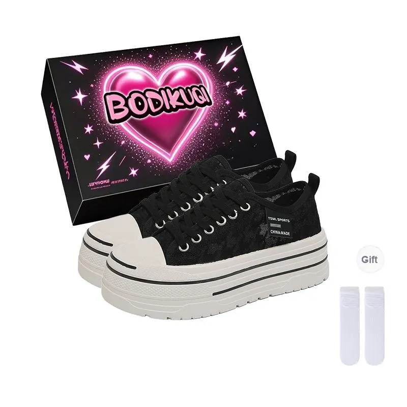 Boldi Kuki Low Top Skateboard Shoes Women's Box-4