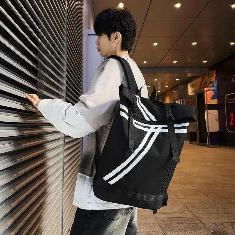 YUANTUZHE Nylon Backpack Regular Men's Black-3