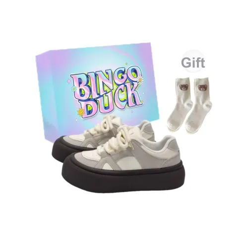 BINGO DUCK Slip-resistant Low Top Скейтборд Кроссовки Женские Темно-Коричневый
