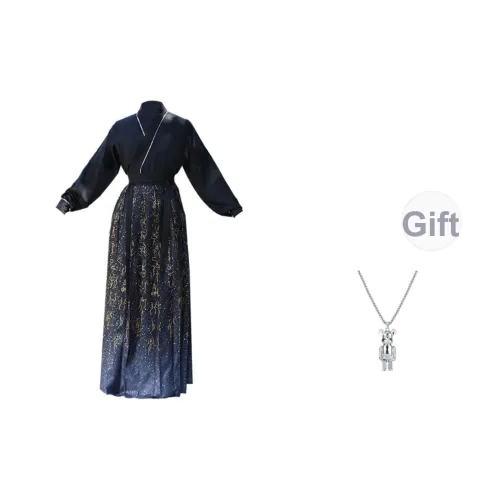 TUCANO Жаккард Топ + Золотая Запечатанная Плиссированная Юбка Мужские Костюмы в стиле Тан