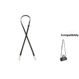 Black Adjustable Crossbody Shoulder Strap 94-123cm