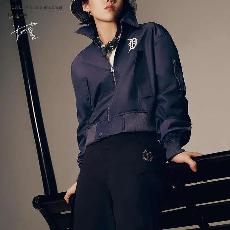 New Era FW24 Jacket Women's Navy Blue-2