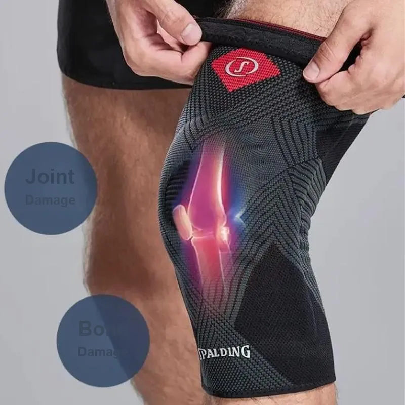 SPALDING Running Mountaineering Soccer Basketball Fitness Unisex Knee Pads-7