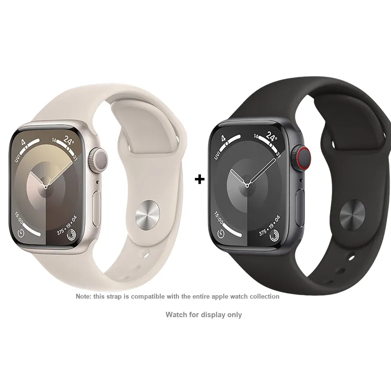 FZRT Apple Compatibility Watch Band Official Same Style Solid Color Liquid Silicone Strap Silicone Material-4