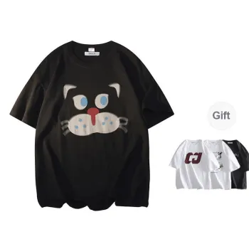 OGEK T Shirt Unisex White Comes With Random Print Top