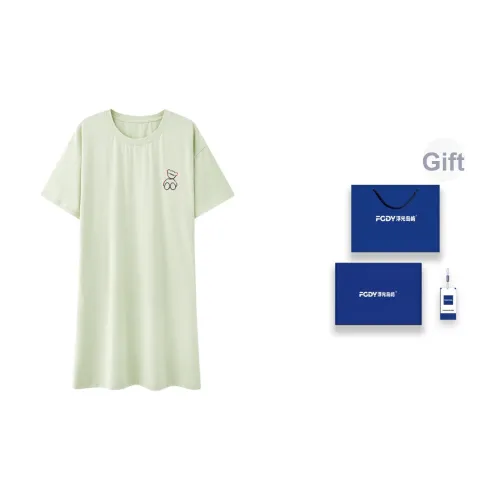 Floating Light Islands Ночная сорочка Женская Светло-зеленая