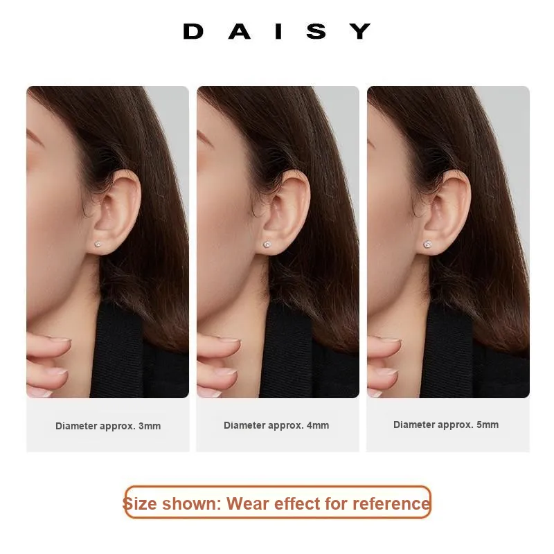 Daisy Dream S925 Sterling Silver Stud Earrings Women's-3