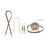 [Brown]Crossbody Shoulder Strap+Decorative Chain (Includes Modified Tool)