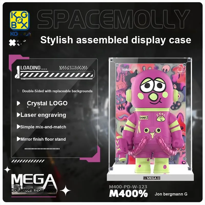 KGBOX Compatibility POPMART Molly Jon Bergman DUMPS400% Model Accessories-5