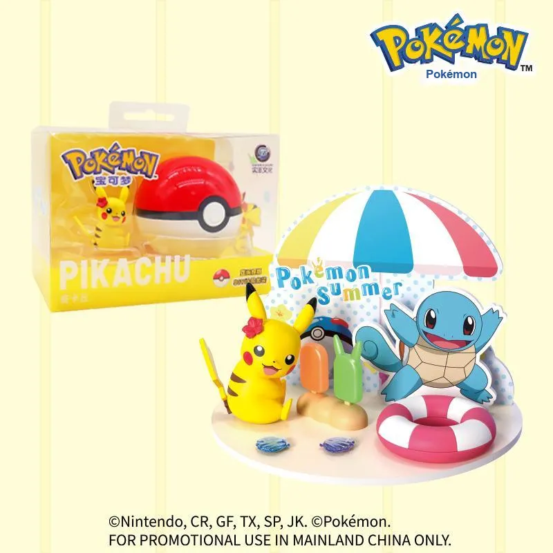 Janepson Pokémon Pikachu Psyduck Hobby Model Toy Chibi Figures-3