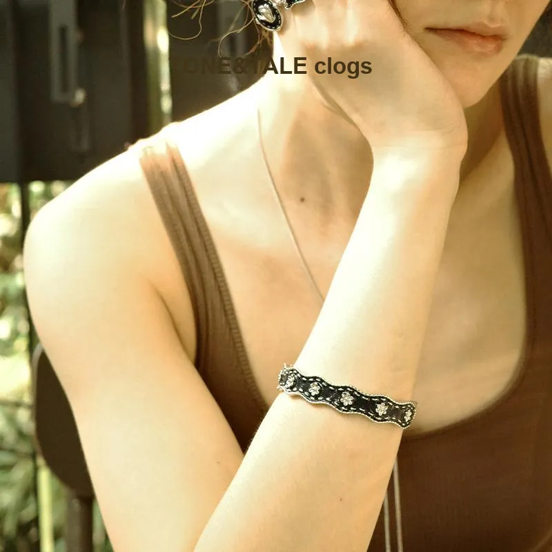 TONE & TALE Rhodium plated Copper Bangles Women's-4