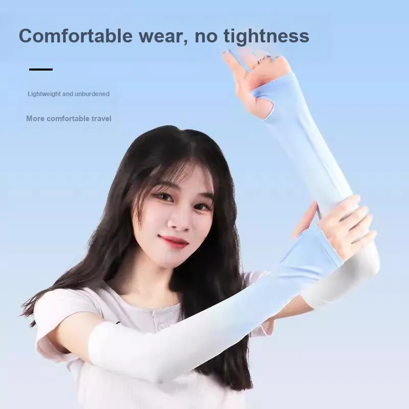 Anxious Polyamide Sun Protection Sleeves Women's-3
