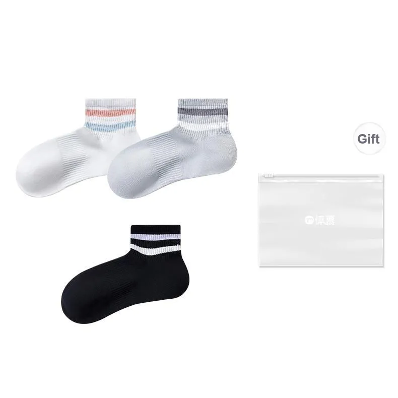 Temooues Ankle Socks Women's Shopping Bag Combo Set-5