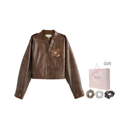 SNBL Коричневый Женский Короткий Пальто