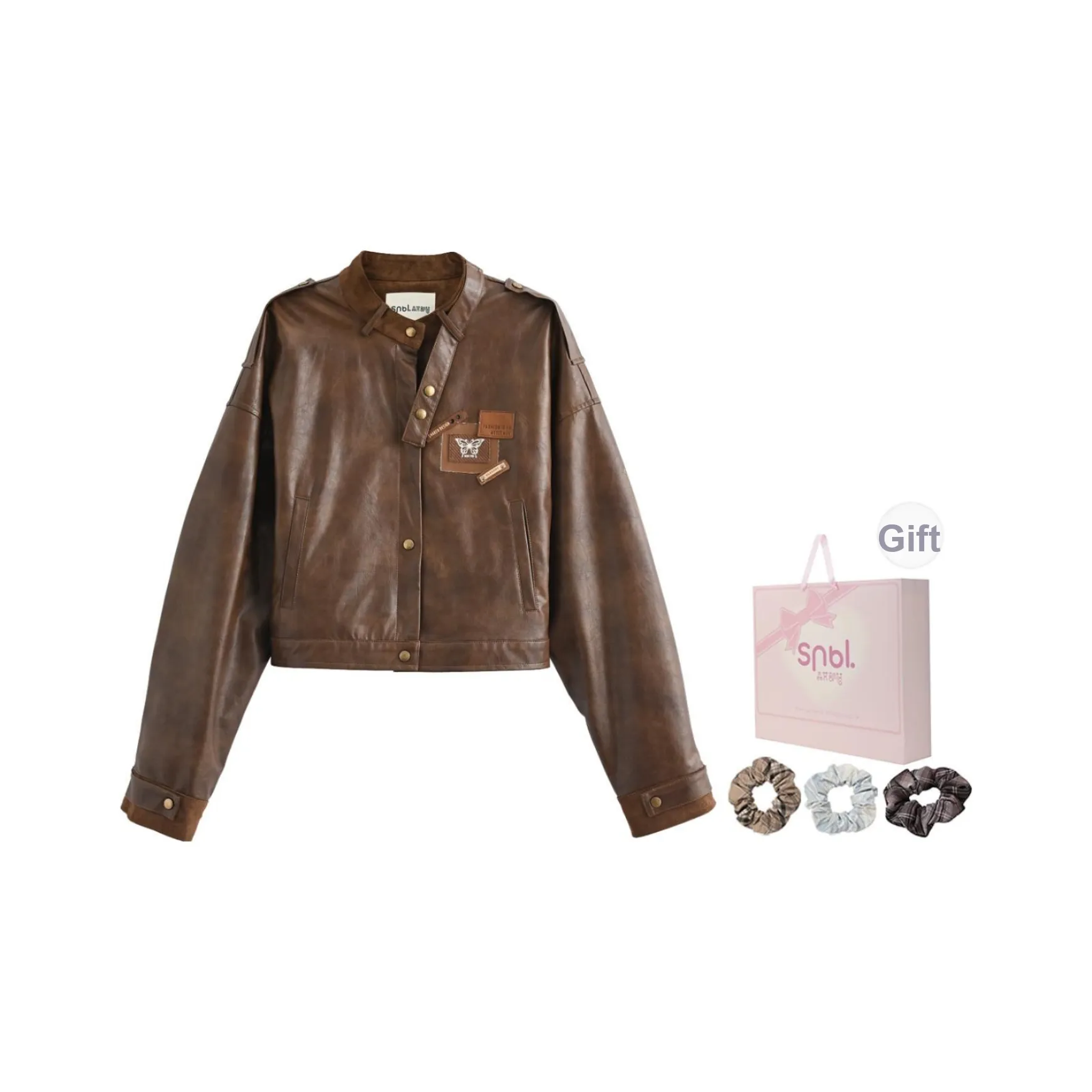 SNBL Коричневый Женский Короткий Пальто