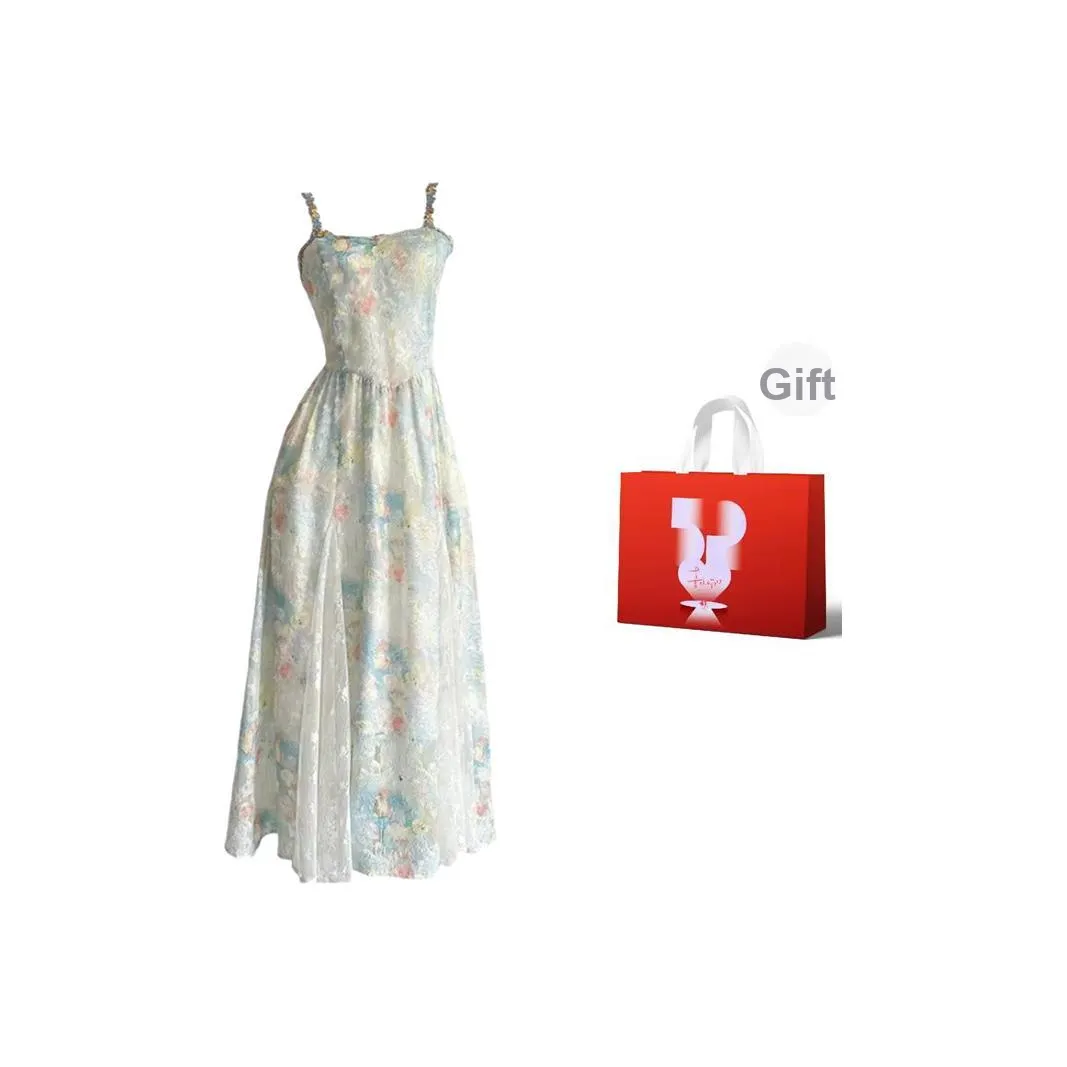 AURORA MUSE Slip Платье Женские Monet Garden